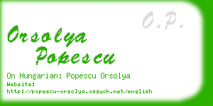 orsolya popescu business card